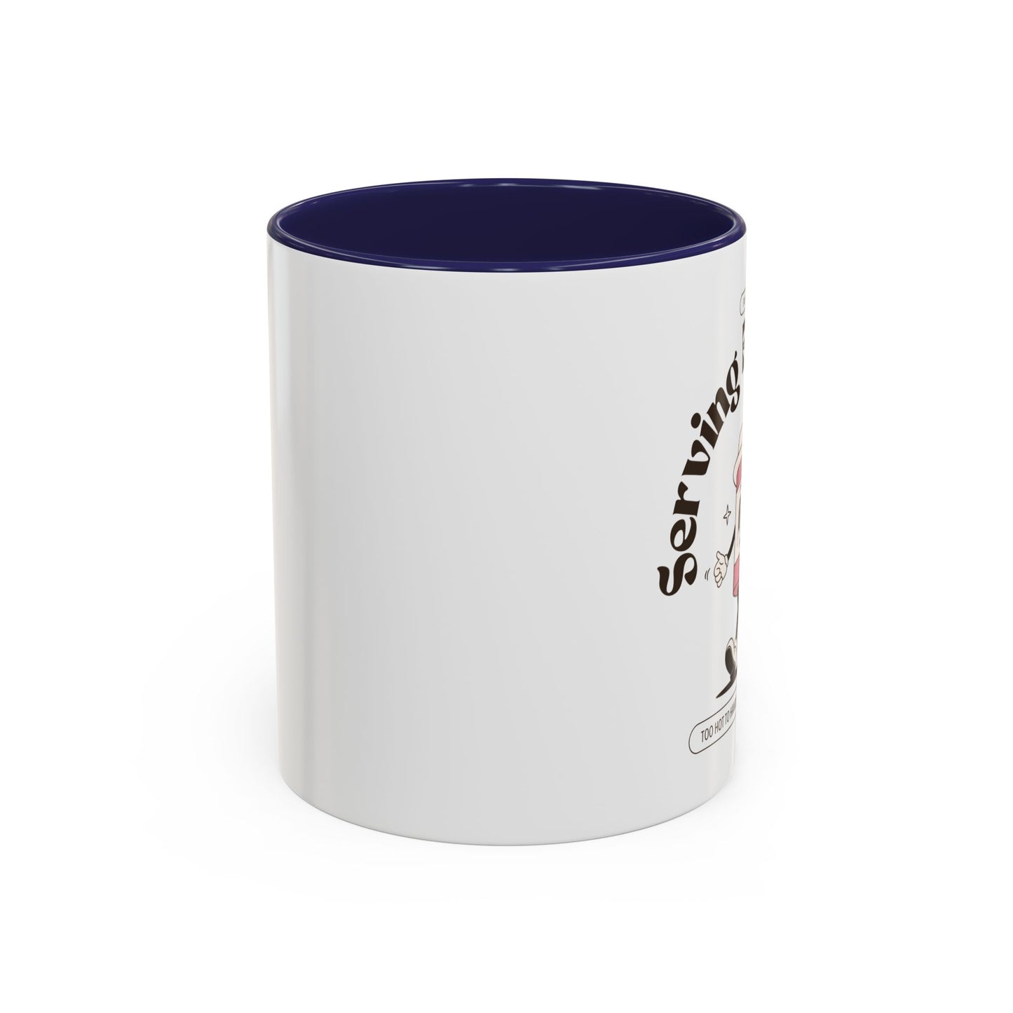 Serving Brewtality Coffee Mug - Fun Ceramic Cup for Coffee Lovers, Creative Gift, Office Humor, Unique Drinking Mug, 11oz size