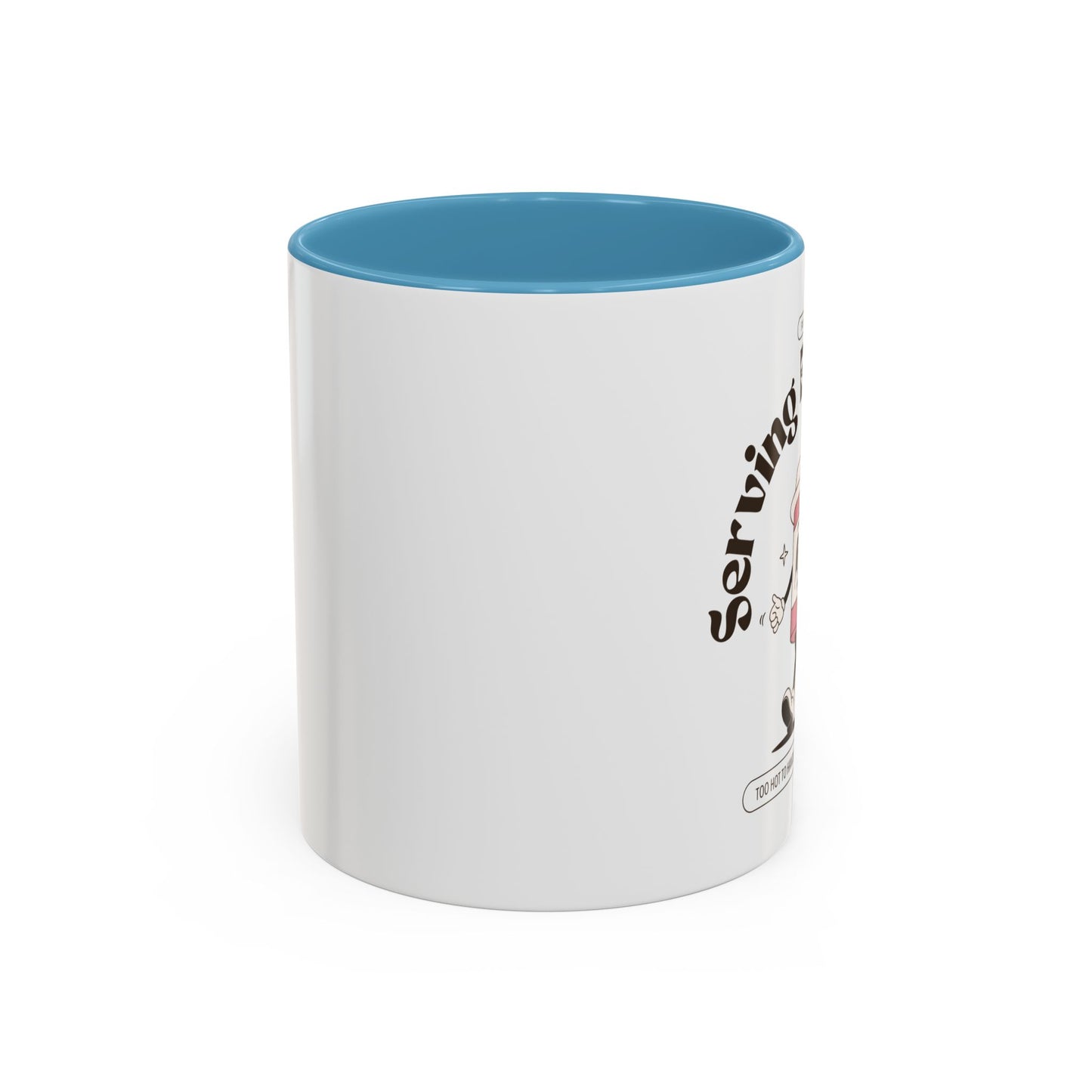 Serving Brewtality Coffee Mug - Fun Ceramic Cup for Coffee Lovers, Creative Gift, Office Humor, Unique Drinking Mug, 11oz size