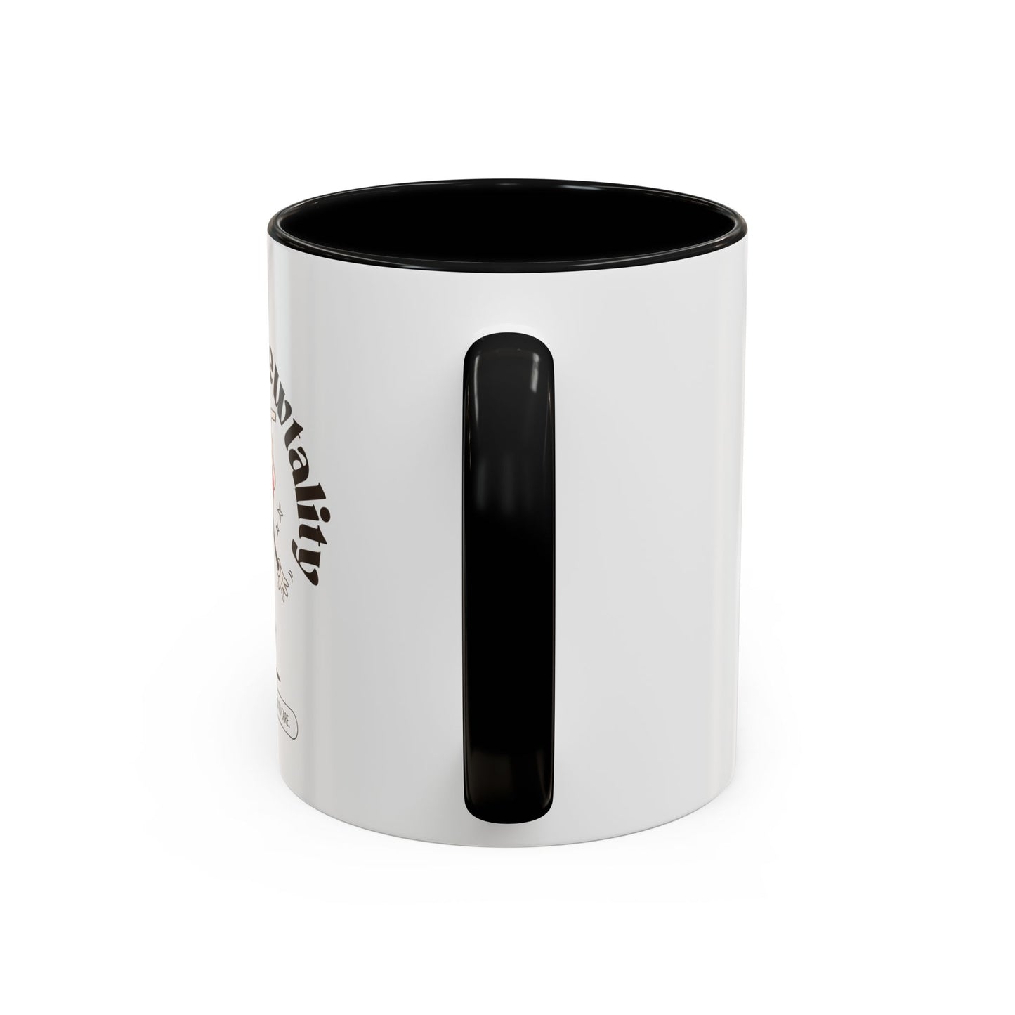 Serving Brewtality Coffee Mug - Fun Ceramic Cup for Coffee Lovers, Creative Gift, Office Humor, Unique Drinking Mug, 11oz size