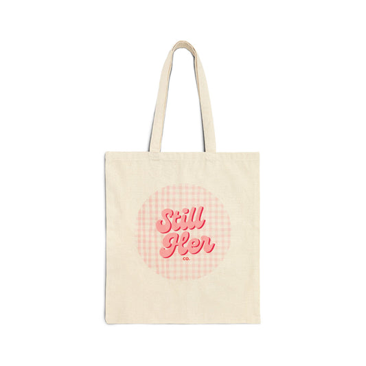 Stylish Cotton Canvas Tote Bag - Still Her Design, Eco-Friendly Shopping Tote, Gift for Her, Beach Bag, Daily Use Handbag