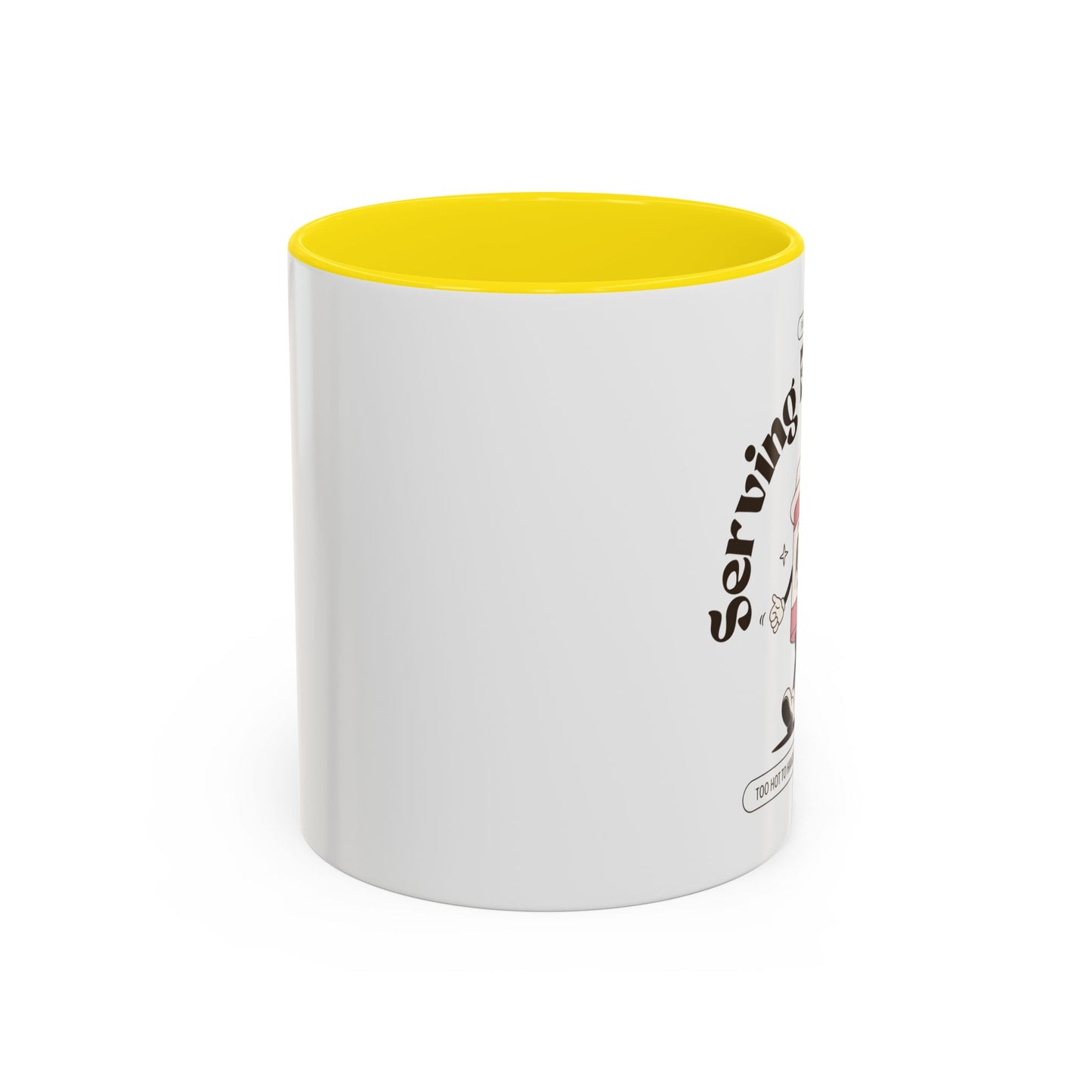 Serving Brewtality Coffee Mug - Fun Ceramic Cup for Coffee Lovers, Creative Gift, Office Humor, Unique Drinking Mug, 11oz size