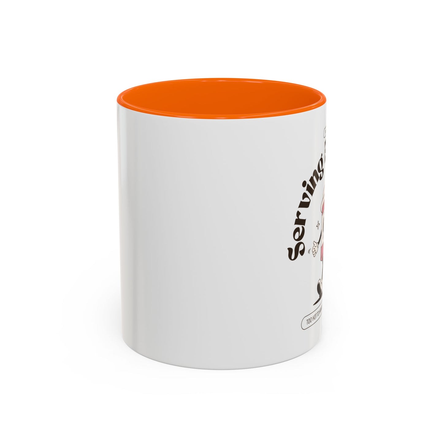Serving Brewtality Coffee Mug - Fun Ceramic Cup for Coffee Lovers, Creative Gift, Office Humor, Unique Drinking Mug, 11oz size