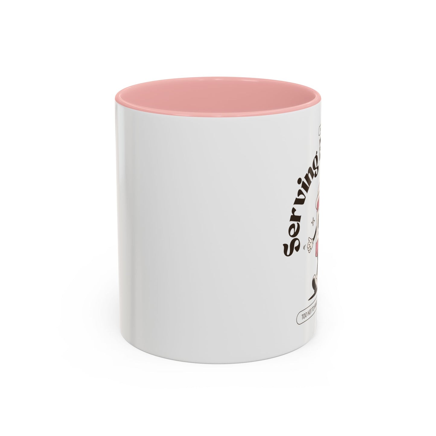 Serving Brewtality Coffee Mug - Fun Ceramic Cup for Coffee Lovers, Creative Gift, Office Humor, Unique Drinking Mug, 11oz size