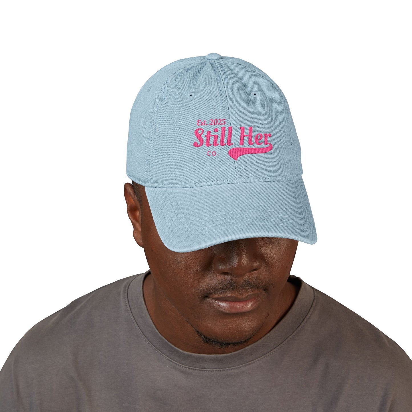"Still Her Co." Signature Hay, Stylish Embroidered Denim for Every Occasion, Trendy Adjustable Cap, Gift for Her,