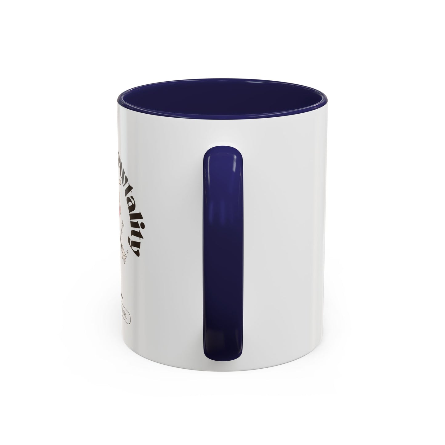 Serving Brewtality Coffee Mug - Fun Ceramic Cup for Coffee Lovers, Creative Gift, Office Humor, Unique Drinking Mug, 11oz size