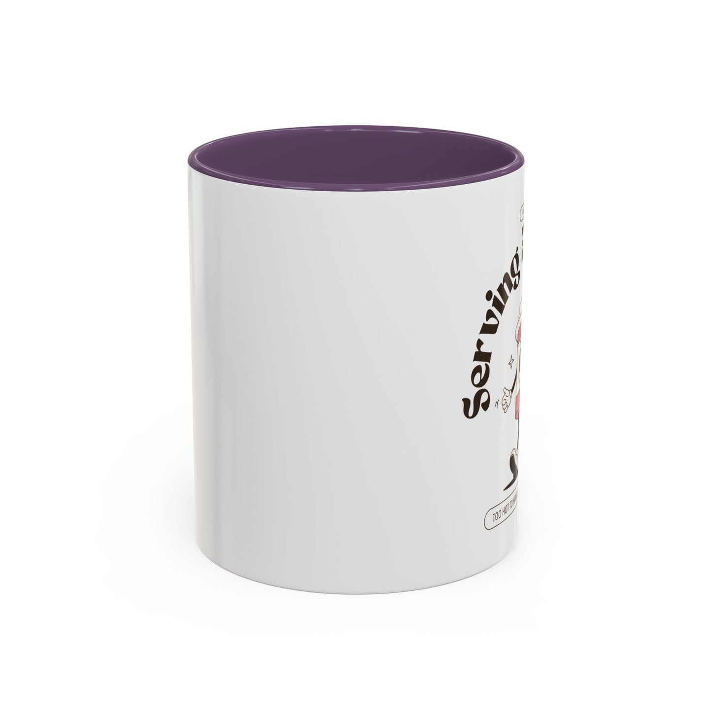 Serving Brewtality Coffee Mug - Fun Ceramic Cup for Coffee Lovers, Creative Gift, Office Humor, Unique Drinking Mug, 11oz size