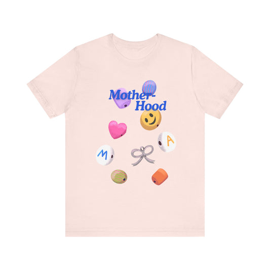 Motherhood Graphic Tee, Casual T-Shirt, Gift for Moms, Everyday Wear, Celebrating Motherhood